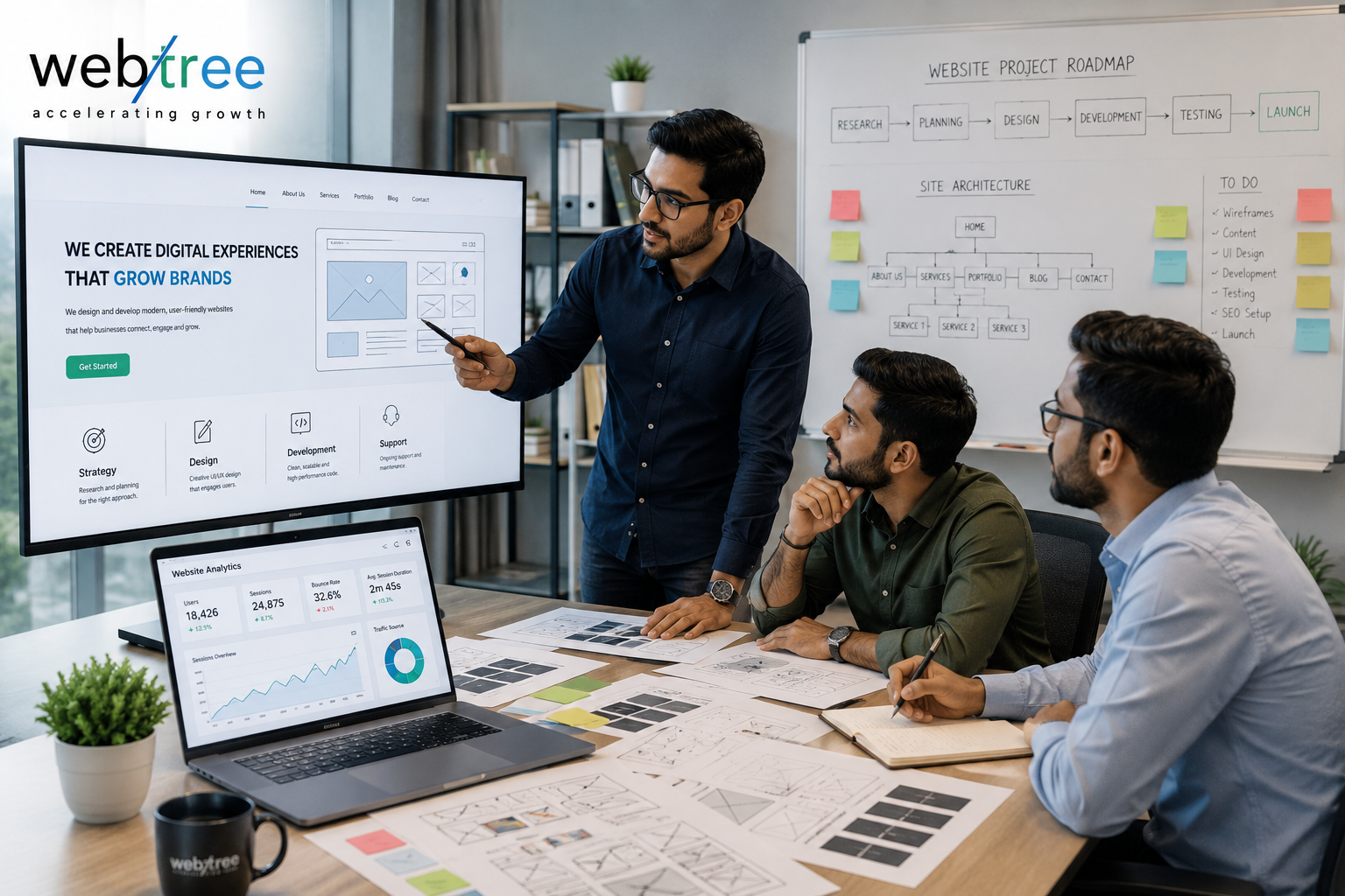 Website development planning and cost estimation by Webtree Software Solutions Bahrain