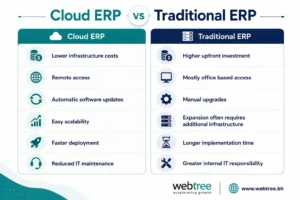 Cloud ERP versus traditional ERP comparison for businesses in Bahrain