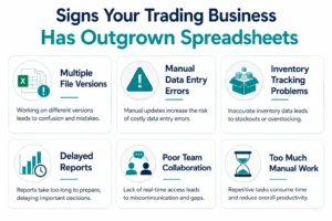Common signs a growing trading business has outgrown spreadsheets