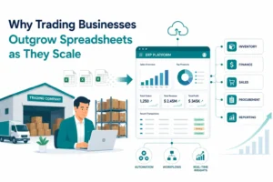 Trading business transitioning from spreadsheets to ERP software